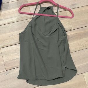 Olive Green Halter Camisole Flowy Lightweight